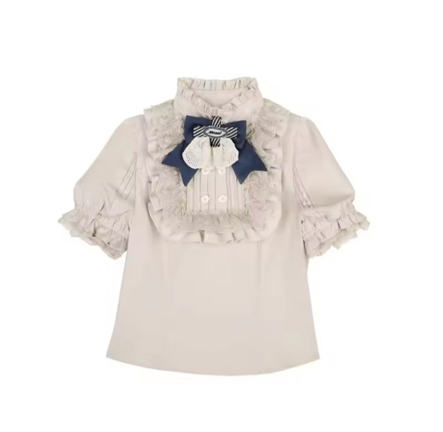 Clockwork Academy cream ruffle blouse