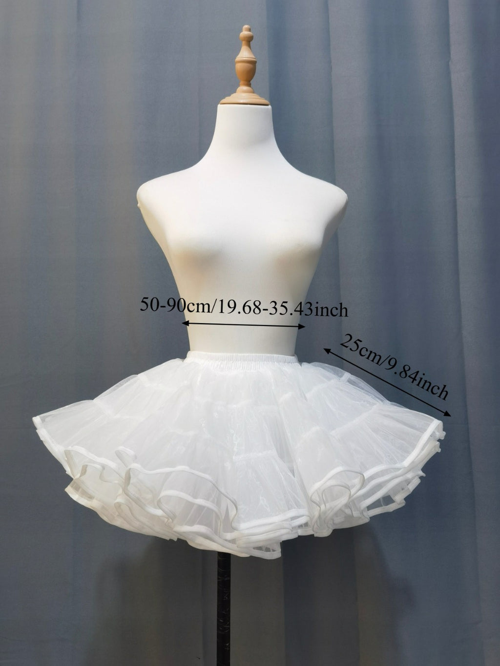 White 25 cm Lolita petticoat