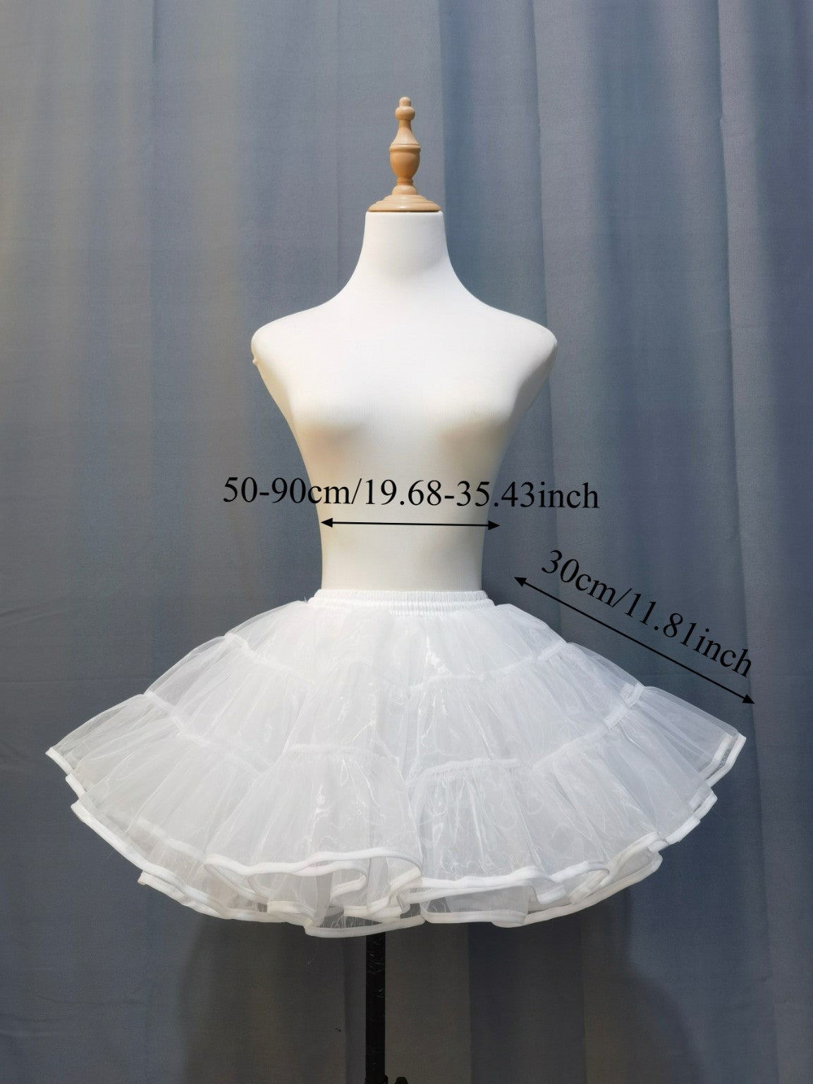 White 30 cm Lolita petticoat