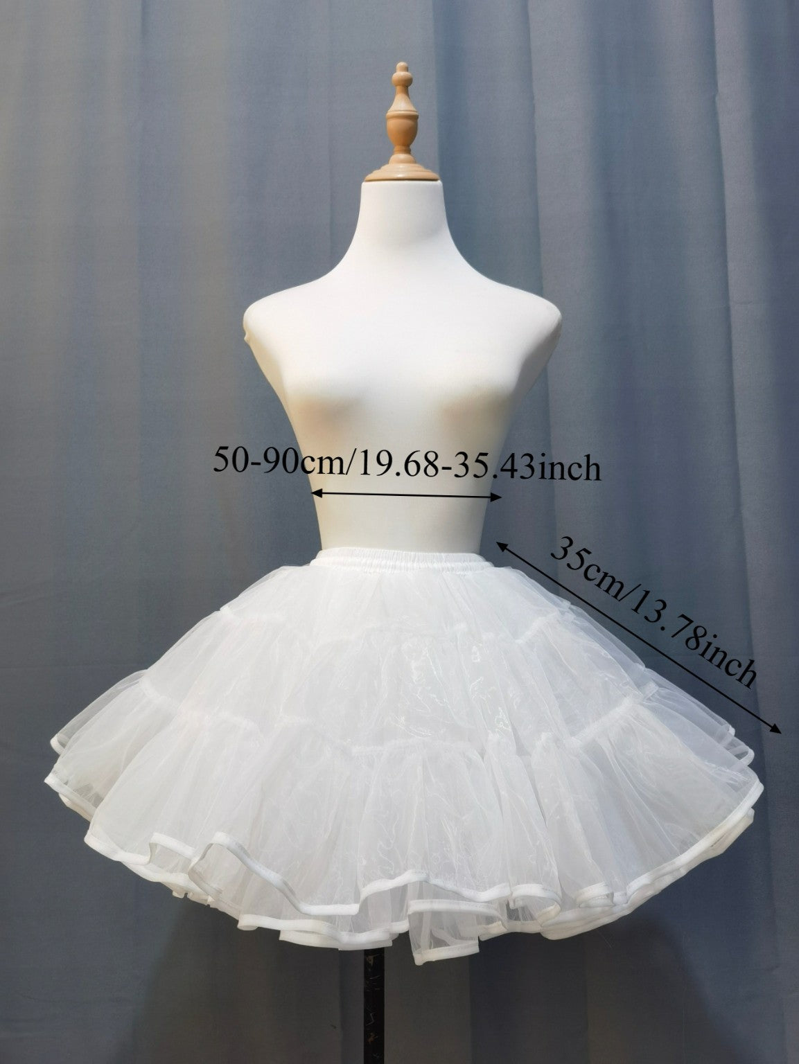 White 35 cm Lolita petticoat