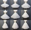 White Lolita petticoat length and fullness options