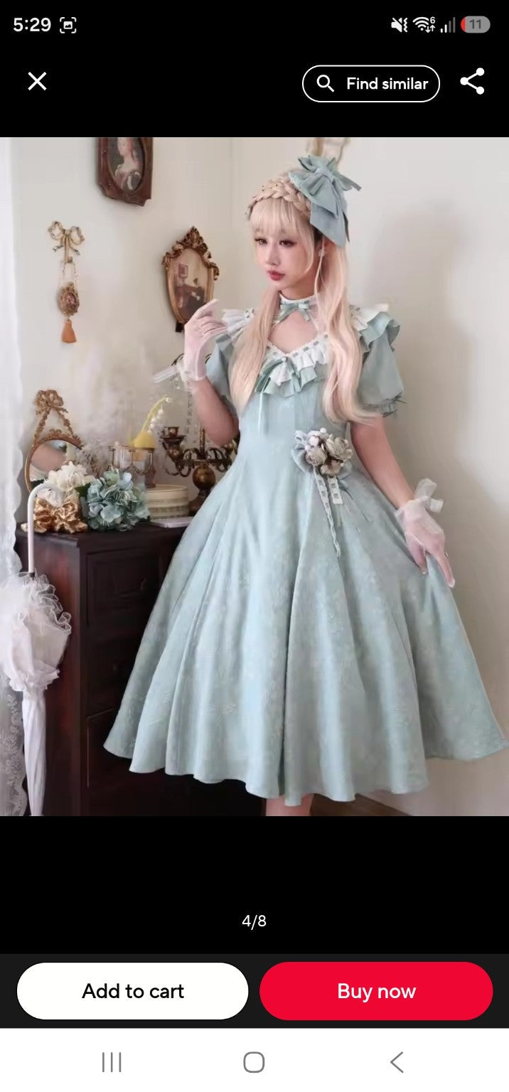 Pastel Garden Princess Dress styled colourways