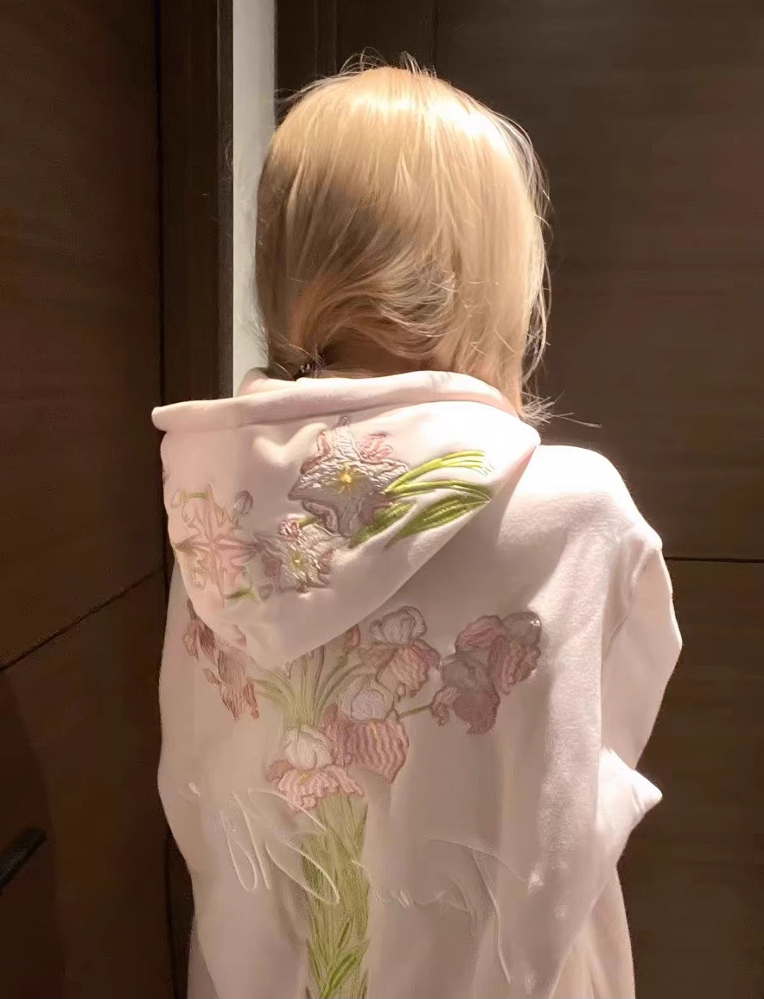 Iris Bloom Oversized Hoodie