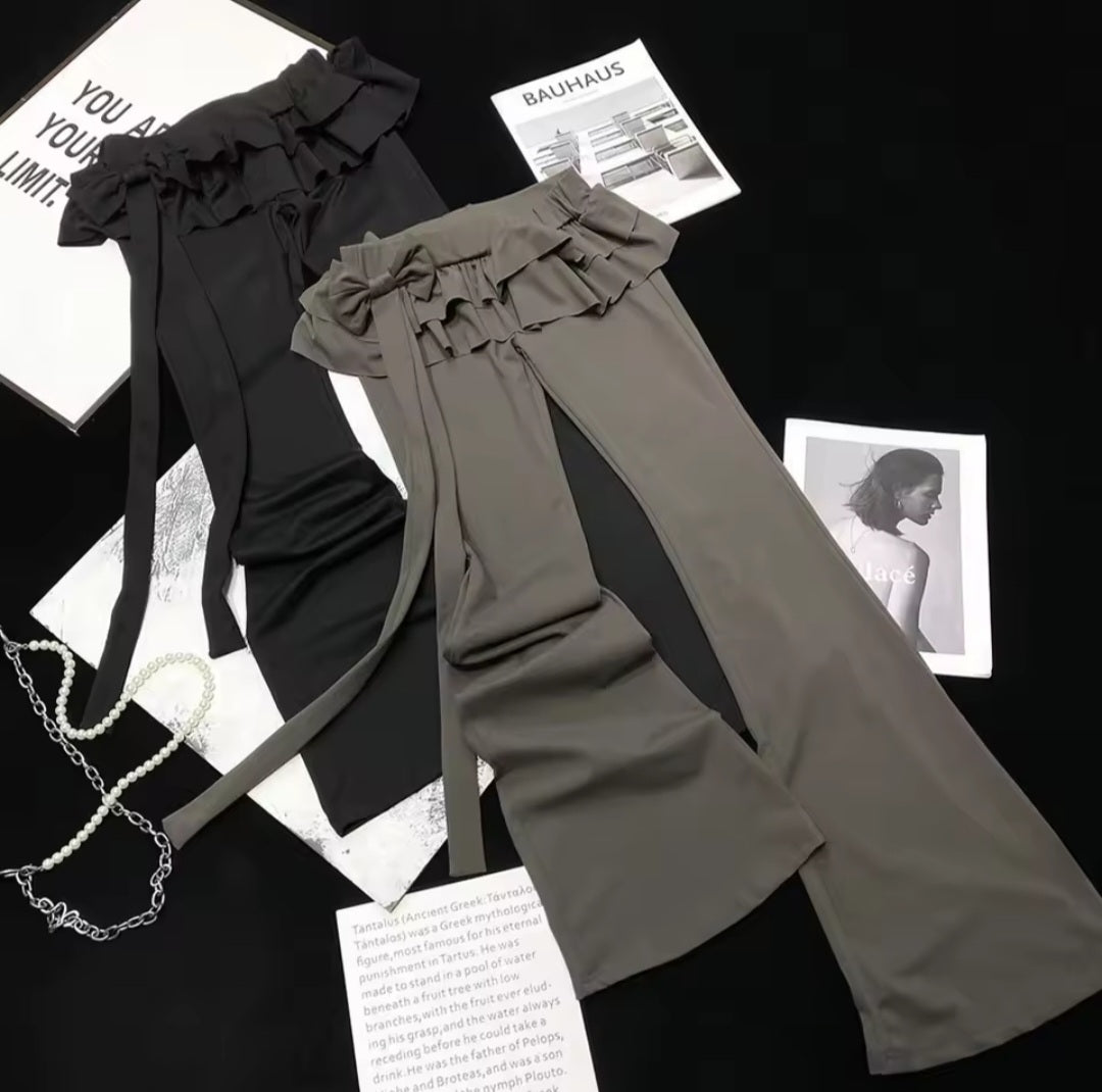 Ruffle Flare Pants
