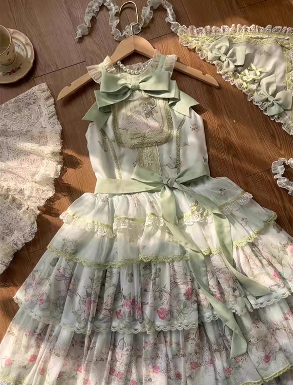 Swan Garden Lolita Dress Set