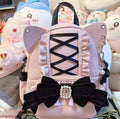 Lace-Up Bow Mini Backpack