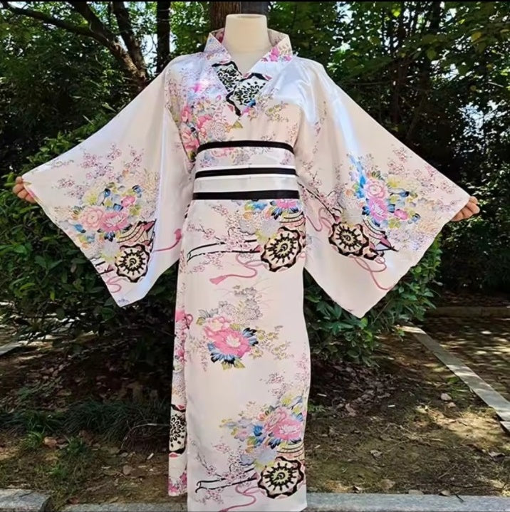 Ivory Sakura Dream Floral Kimono